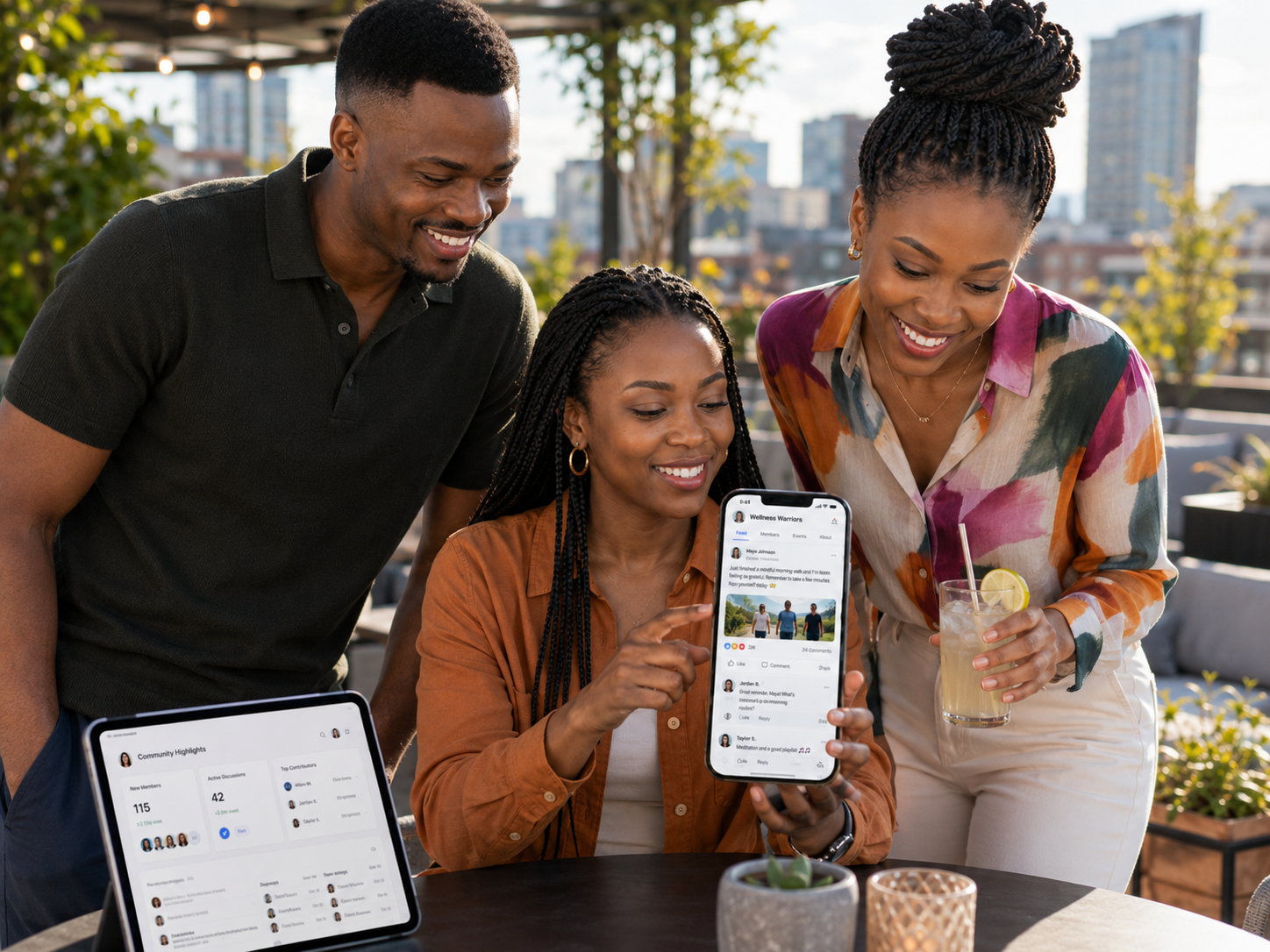 Feed social de groupe